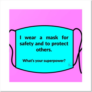 mask superpower Posters and Art